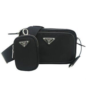 Prada Shoulder Bag Nylon Black